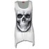 Mini Dress white with design White Skull